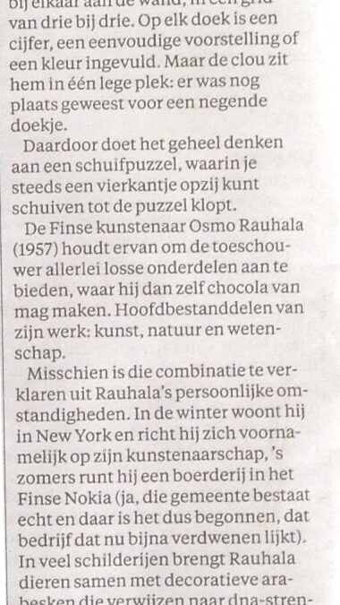 Recensie Osmo Rauhala | Het Parool