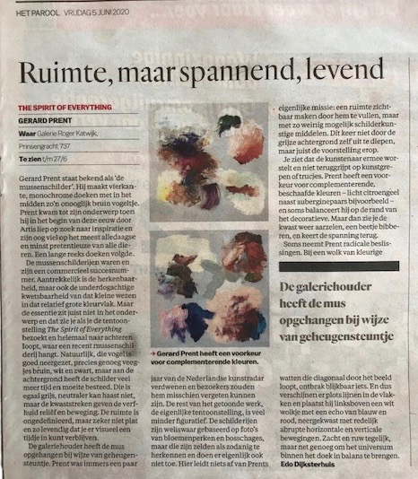 Recensie Het Parool – Gerard Prent